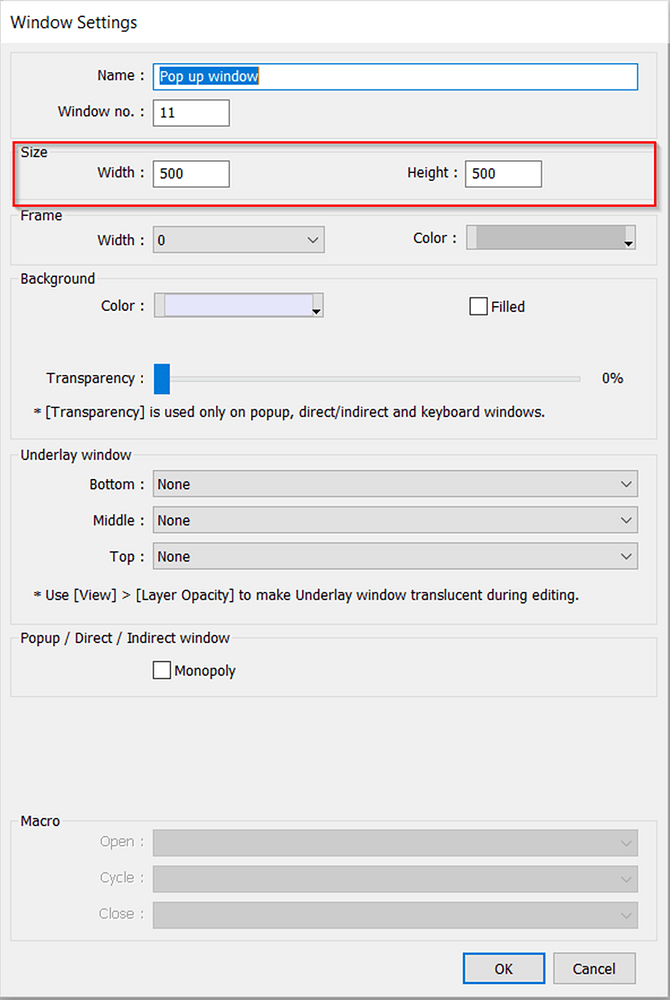 How to create and display a popup window Staff WeintekUSA