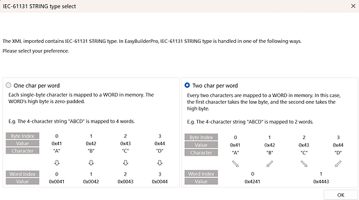 IEC-61131 STRING type select